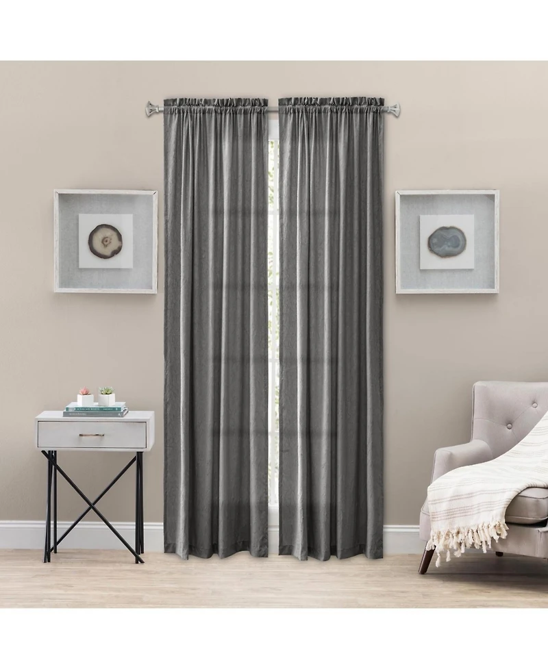 Ellis Curtain Portland Crushed Taffeta Rod Pocket Tailored Panel