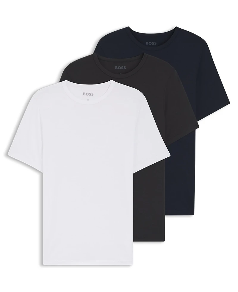 Hugo Boss Men's 3-Pack Short-Sleeve Crewneck T-Shirt
