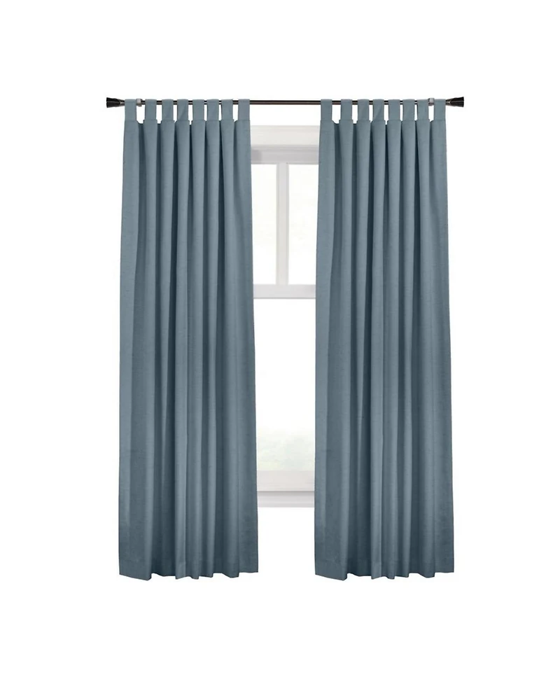 Commonwealth Ventura Tab Top Curtain Panel Pair Window Dressing - 52x84", Blue