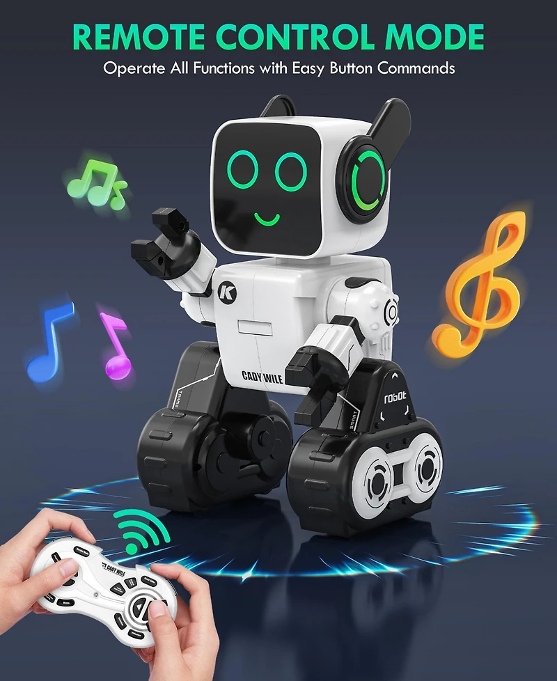 Sugift Smart Rc Robot Toy for Kids Ages 3+ Years with Voice Change, Coin Bank