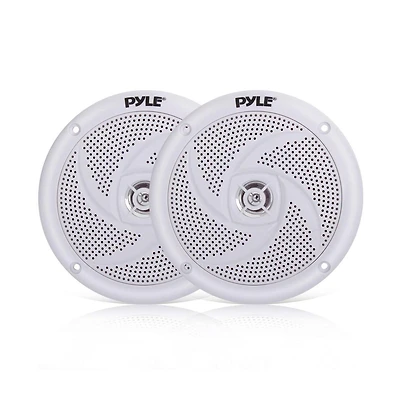 Waterproof Marine Speakers, Low-Profile Slim Style, 4.0'' -inch (100 Watt)