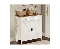 Kitchen Storage Cabinet with 2 Drawers and 2 Doors