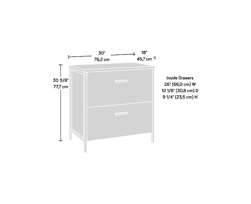 Storage File Cabinet with 2 Drawers
