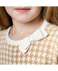 Hope & Henry Girls' Bow Detail Sweater Dress, Toddler