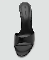 Mango Women's Wedge Heel Leather Sandals