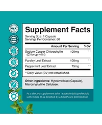 Chlorophyll Complex Capsules, 60ct