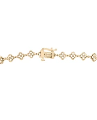 Wrapped in Love Diamond Clover Tennis Bracelet (1 ct. t.w.) in 14k White Gold, Exclusively at Macy's