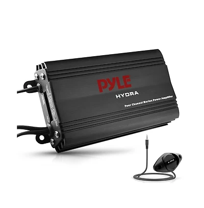 Pyle Hydra Marine Amplifier - 800 Watt 4 Channel Micro Amplifier
