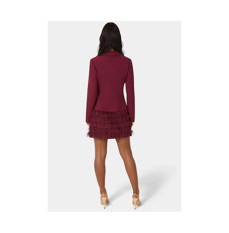 Bebe Women's Feather Blazer Dress
