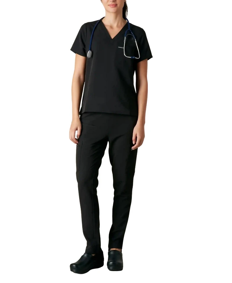 Members Only Women's Bari 1-Pocket Scrub Top