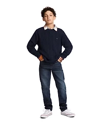Tommy Hilfiger Boys 8-20 Crewneck Cable Knit Sweater