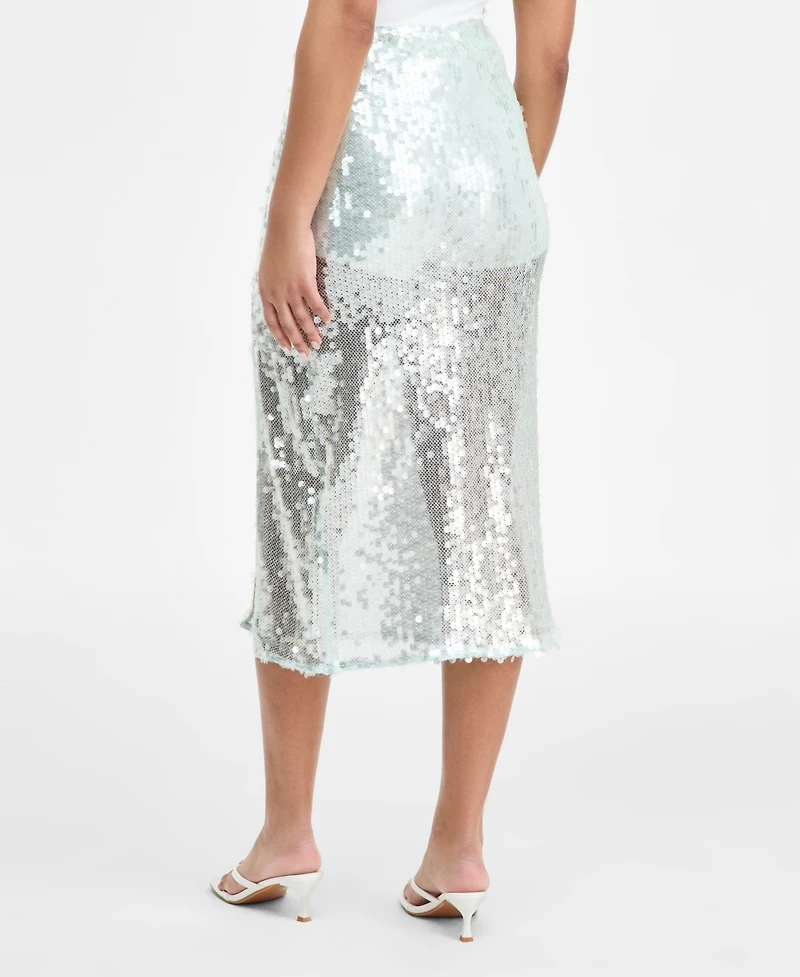 Bar Iii Women's Paillette Slip Skirt, Macy's Exclusive