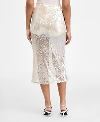 Bar Iii Women's Paillette Slip Skirt, Macy's Exclusive