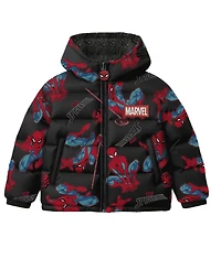 Spider-Man Boys 2T-7 Printed Puffer Jacket