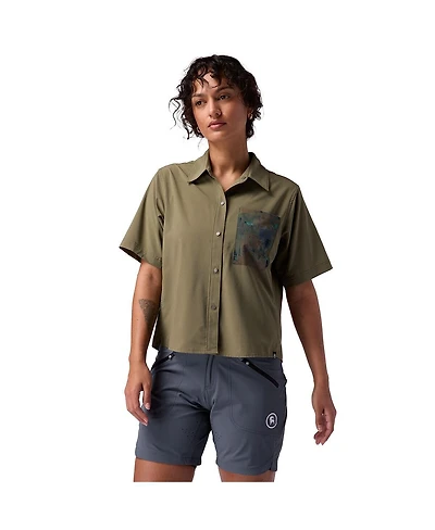 Backcountry Women's Slickrock Short-Sleeve Button-Up Jersey Mountain Bike Top