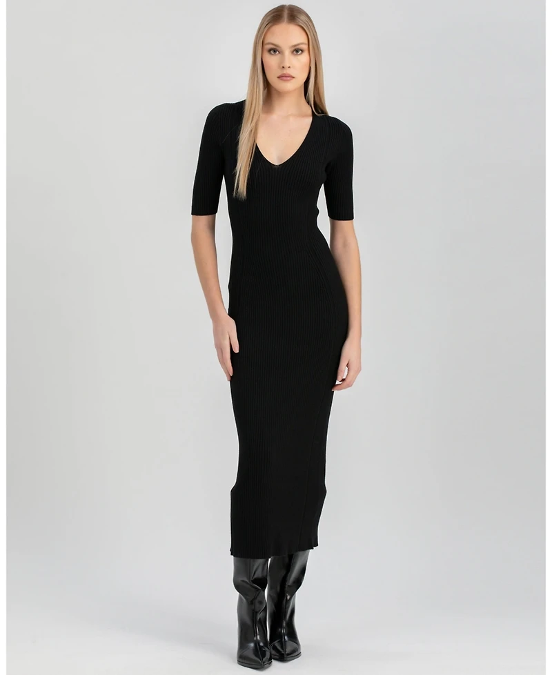 Pietro Brunelli Milano Women's V-Neck Carlotta Maxi Dress