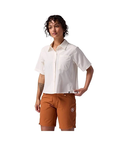 Backcountry Women's Slickrock Short-Sleeve Button-Up Jersey Mountain Bike Jerseys Short Sleeve