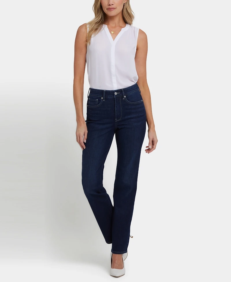 Nydj Petite High Rise Marilyn Straight Jeans
