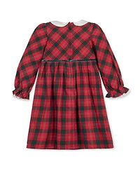 Hope & Henry Baby Girls Organic Peter Pan Collar Dress with Ruffle Cuffs