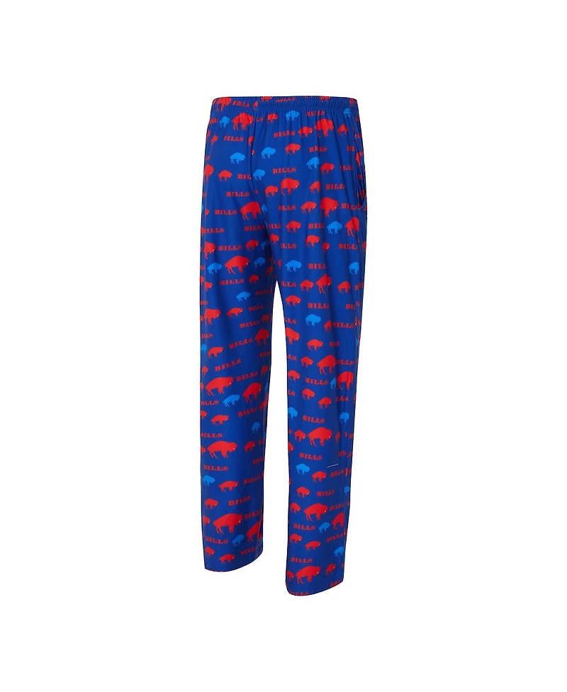 Concepts Sport Men's Royal Buffalo Bills Retro Mosaic Allover Print Knit Pants