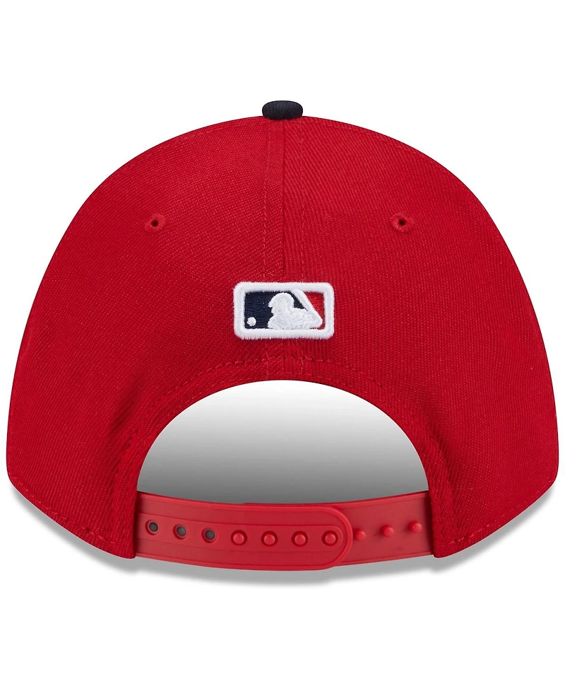New Era Men's Navy Cleveland Guardians 2025 Mlb Postseason Side Patch 9FORTY Adjustable Hat