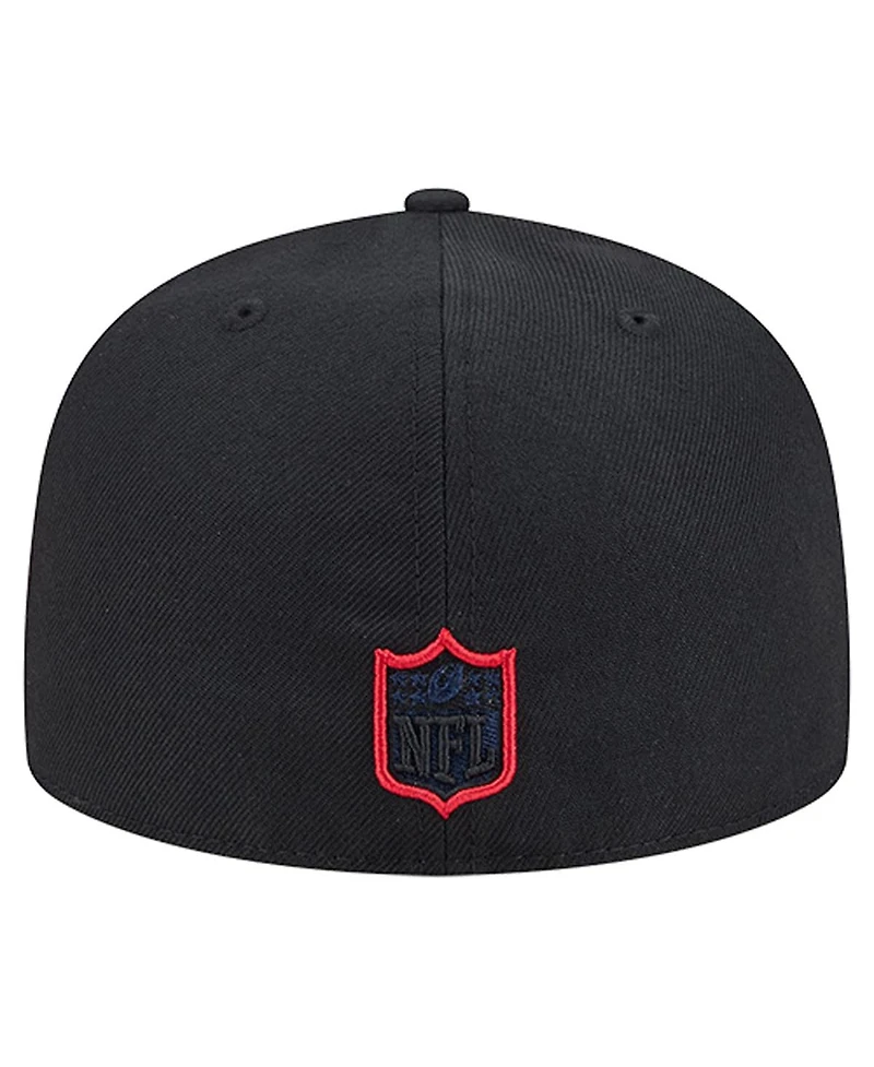 New Era Men's Black Houston Texans Soutache 59FIFTY Fitted Hat