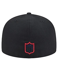 New Era Men's Black Houston Texans Soutache 59FIFTY Fitted Hat