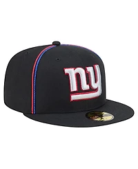 New Era Men's Black York Giants Soutache 59FIFTY Fitted Hat