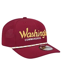 New Era Men's Burgundy Washington Commanders Script 9SEVENTY Adjustable Hat
