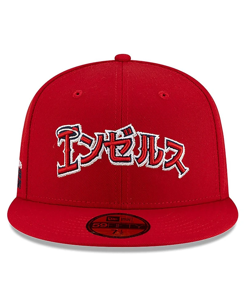 New Era x Hyperfly Men's Red Los Angeles Angels 59FIFTY Fitted Hat