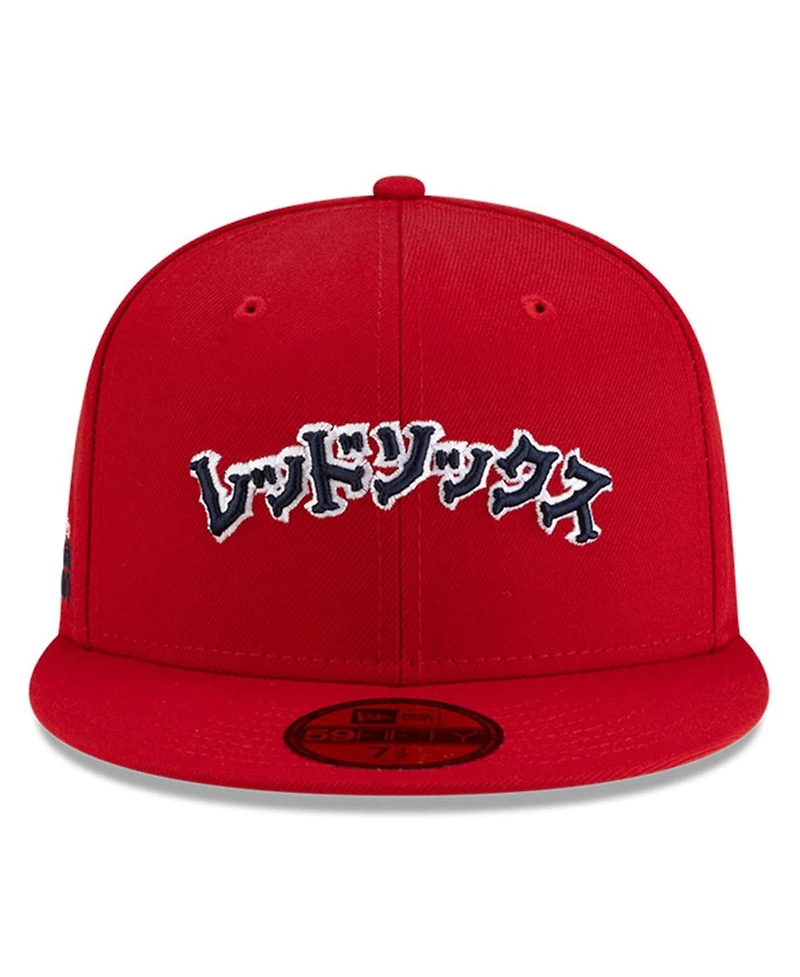 New Era x Hyperfly Men's Red Boston Sox 59FIFTY Fitted Hat
