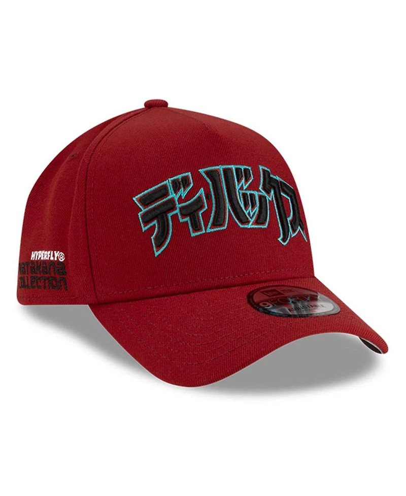 New Era x Hyperfly Men's Red Arizona Diamondbacks A-Frame 9FORTY Adjustable Hat