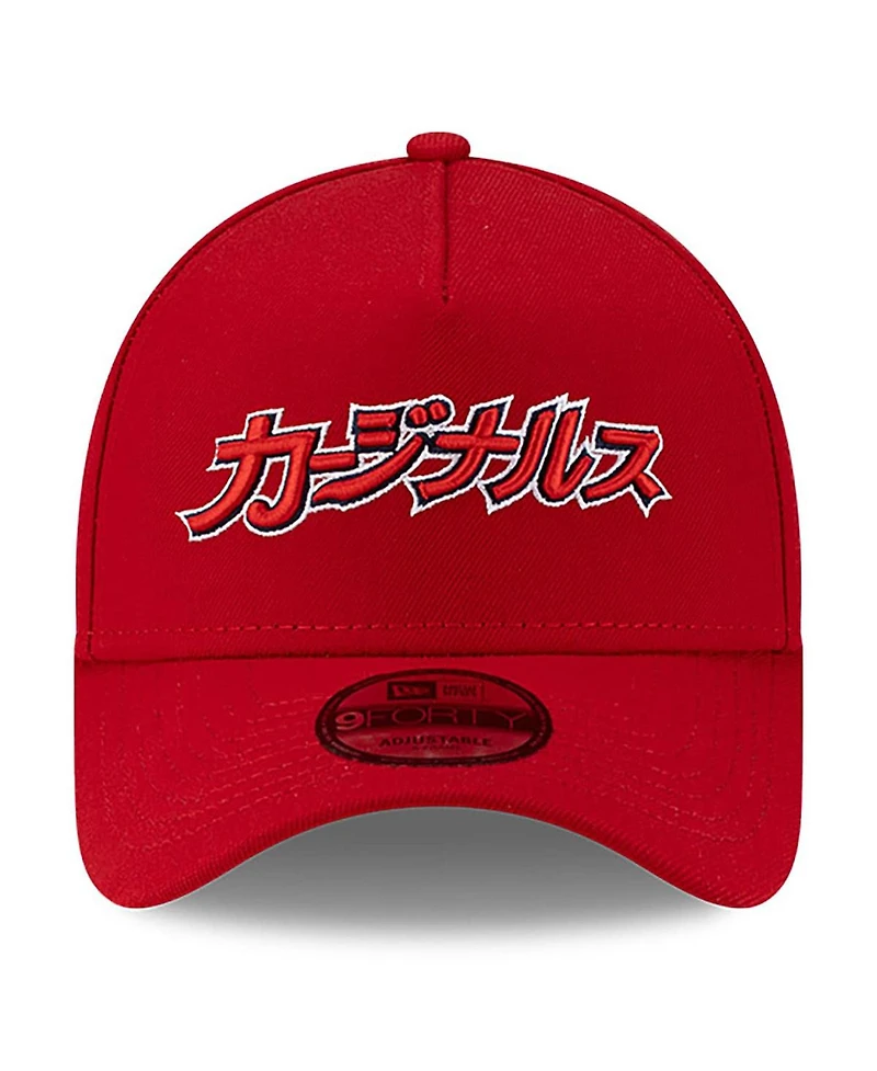 New Era x Hyperfly Men's Red St. Louis Cardinals A-Frame 9FORTY Adjustable Hat
