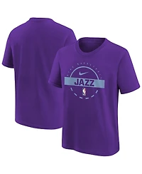 Nike Big Boys and Girls Purple Utah Jazz Practice T-Shirt