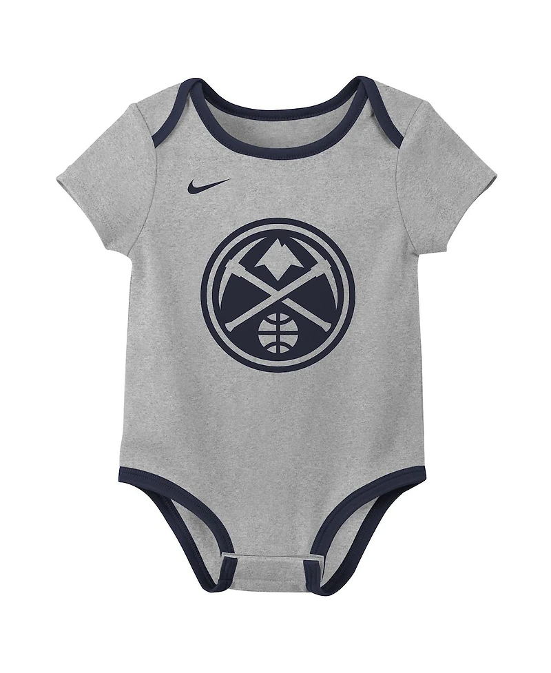Nike Baby Boys and Girls 2-Piece Denver Nuggets Bodysuit Set