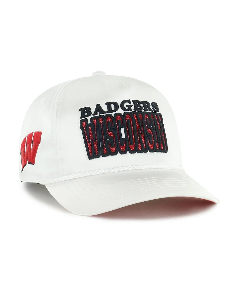 '47 Brand Women's White Wisconsin Badgers Outspoken Hitch Adjustable Hat