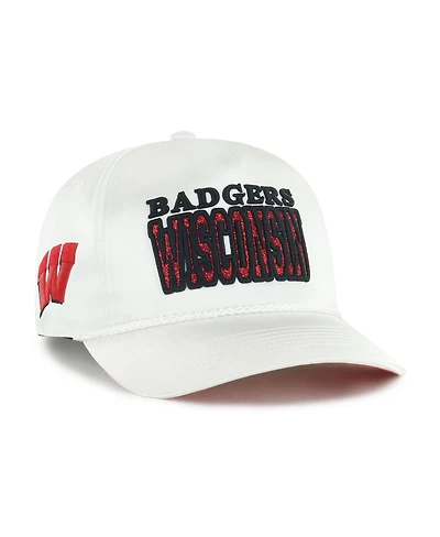 '47 Brand Women's White Wisconsin Badgers Outspoken Hitch Adjustable Hat