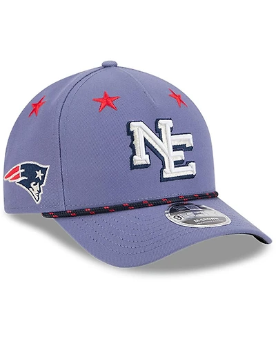 New Era Big Boys and Girls Meadow Blue New England Patriots 2025 Rivalries Collection 9FORTY A-Frame Adjustable Hat
