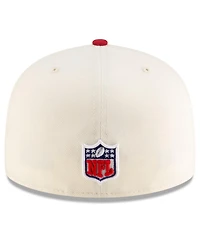 New Era Men's Natural/Cardinal Arizona Cardinals 2025 Rivalries Collection Sideline Rope 59FIFTY Fitted Hat