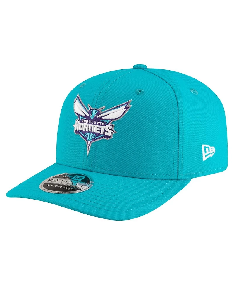 New Era Men's Teal Charlotte Hornets 9SEVENTY Stock Adjustable Hat