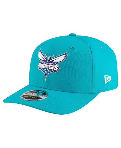New Era Men's Teal Charlotte Hornets 9SEVENTY Stock Adjustable Hat