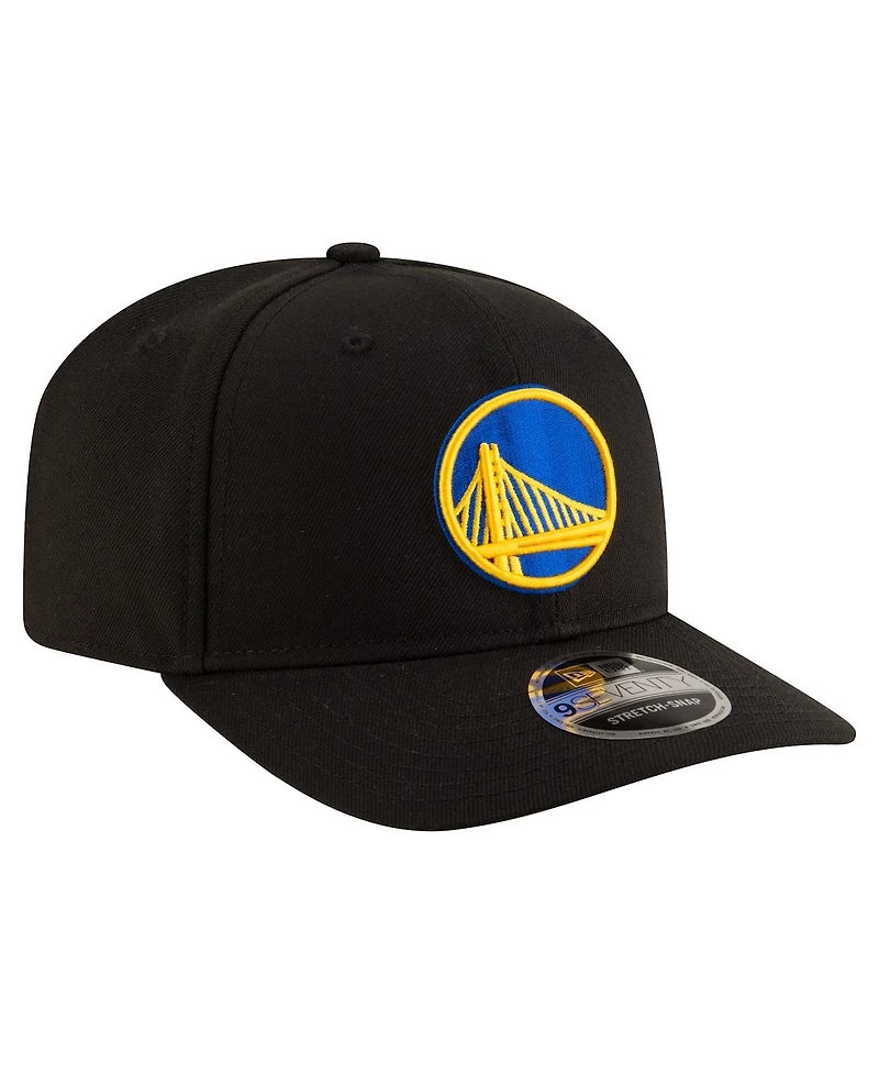 New Era Men's Black Golden State Warriors 9SEVENTY Stock Adjustable Hat