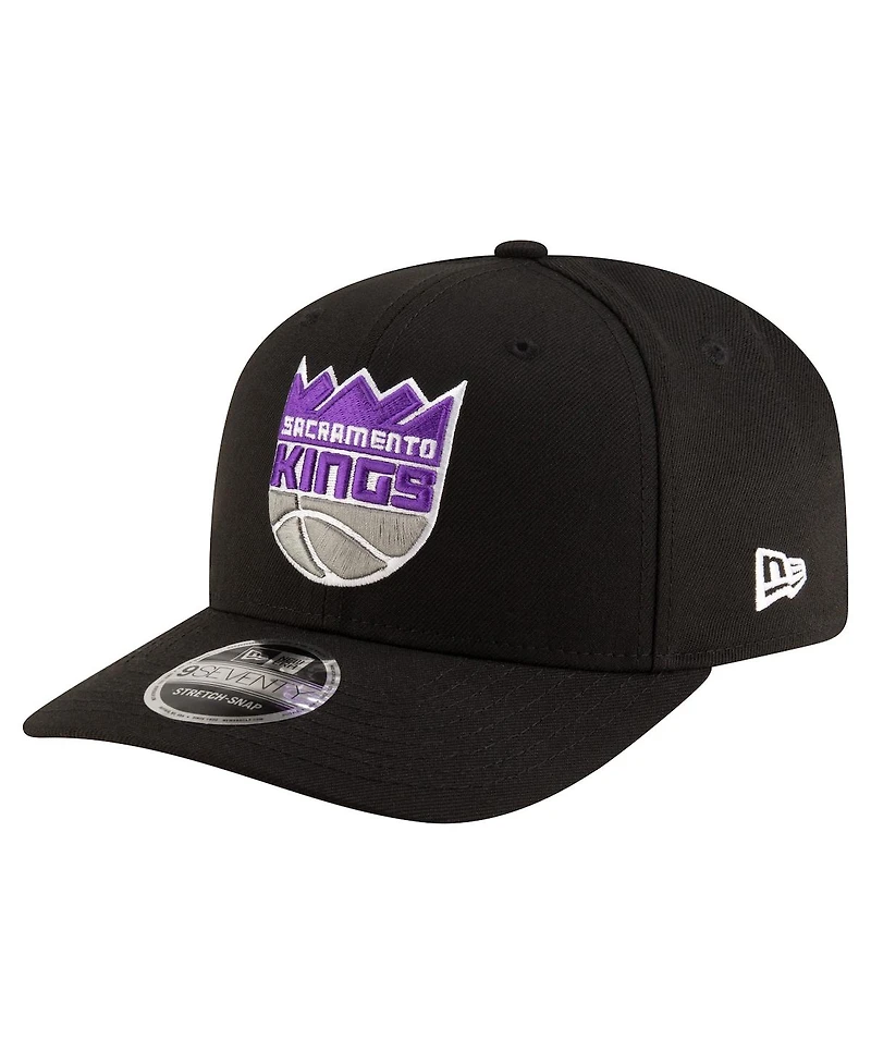 New Era Men's Black Sacramento Kings 9SEVENTY Stock Adjustable Hat