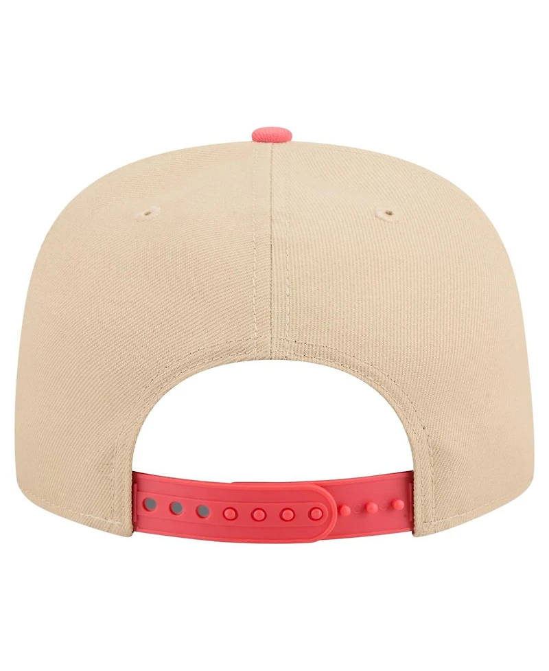 New Era Men's Light Beige/ Chicago White Sox Color Pack A-Frame 9FIFTY Snapback Hat