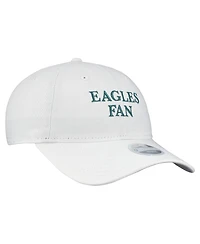 New Era Women's White Philadelphia Eagles Team Fan 9TWENTY Adjustable Hat