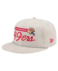 New Era Men's Gray San Francisco 49ers Cord Rope Corduroy 9FIFTY Snapback Hat
