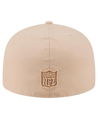 New Era Men's Light Beige Philadelphia Eagles Color Pack A-Frame 59FIFTY Fitted Hat