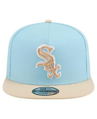 New Era Men's Light Blue/Light Beige Chicago White Sox Color Pack A-Frame 9FIFTY Snapback Hat