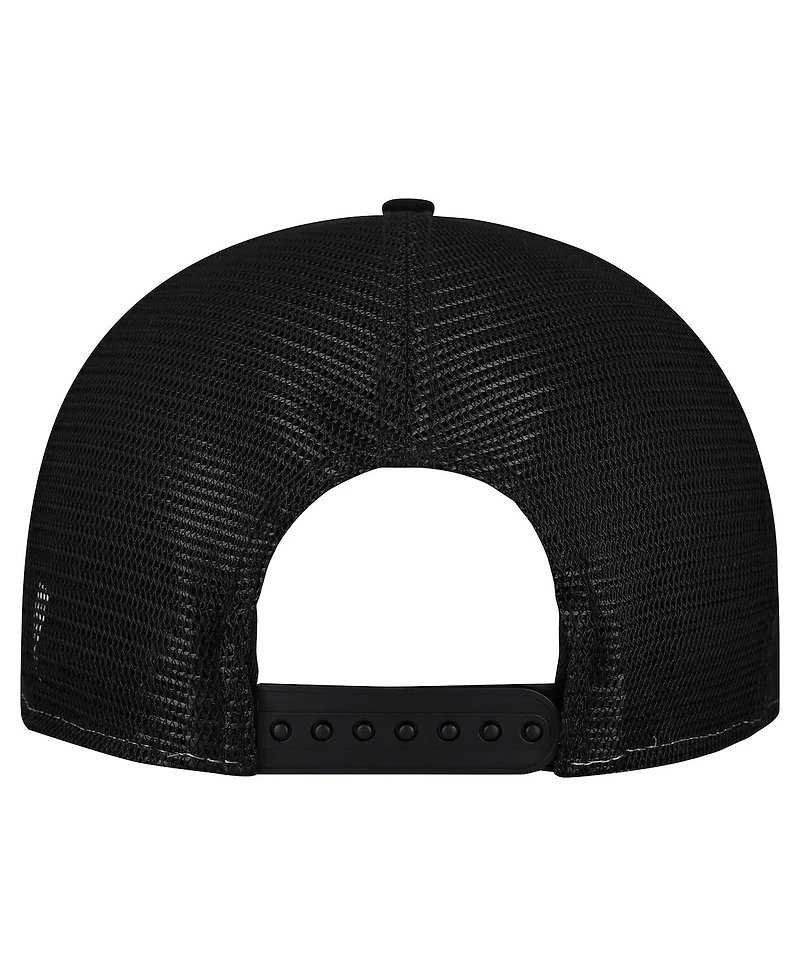 New Era Men's Cream/Black Pittsburgh Steelers Cutout A-Frame 9FIFTY Snapback Hat