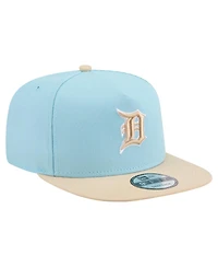 New Era Men's Light Blue/Light Beige Detroit Tigers Color Pack A-Frame 9FIFTY Snapback Hat